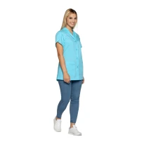 Liquidación total - Casaca de mujer a mangas cortas Siggi Coraline - 28CS1882/00 Talla L Color Celeste