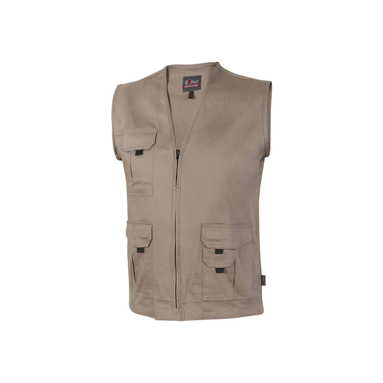 Liquidación total - Chaleco de trabajo Stretch Elástico U-Power Chica ST285 Color Negro Carbón Talla S