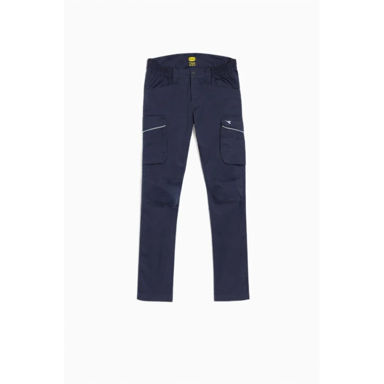 Liquidación total - Pantalón de trabajo Multibolsillos Diadora Pant Staff Stretch Cargo 2.0 702.183059 Talla L Color Azul