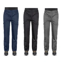 Liquidación total - Pantalón de trabajo Multibolsillos Stretch Issa Line Euromix 8039N Talla S Color Gris