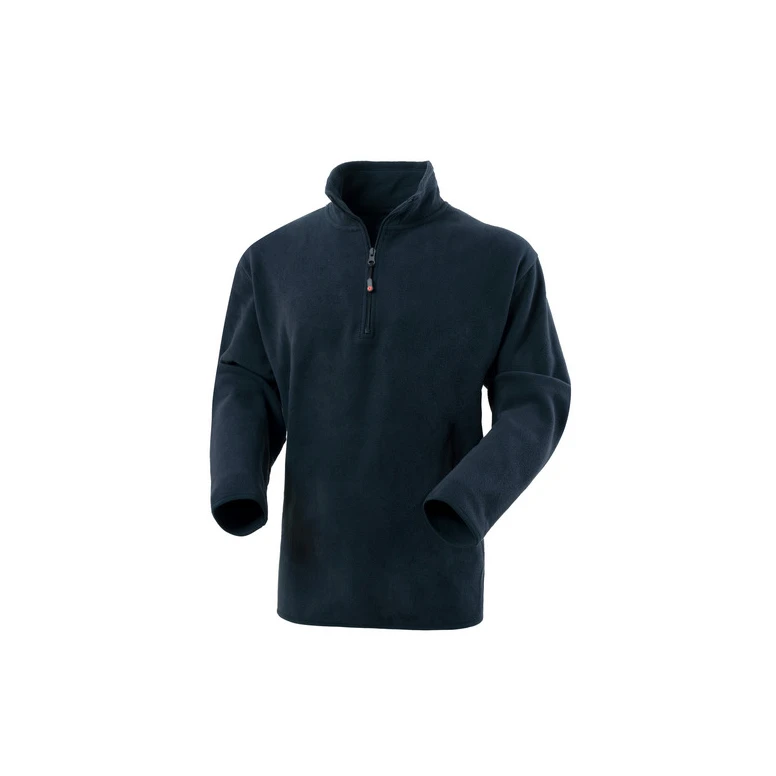 Liquidación total - Sudadera de trabajo de forro polar Media cremallera Rossini Dublino HH159 Talla L Color Gris Jaspeado Oscuro