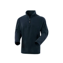 Liquidación total - Sudadera de trabajo de forro polar Media cremallera Rossini Dublino HH159 Talla L Color Gris Jaspeado Oscuro