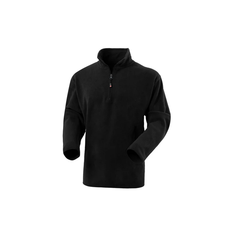 Liquidación total - Sudadera de trabajo de forro polar Media cremallera Rossini Dublino HH159 Talla L Color Gris Jaspeado Oscuro