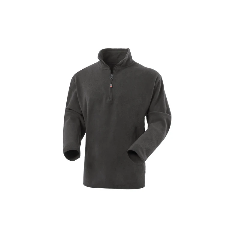 Liquidación total - Sudadera de trabajo de forro polar Media cremallera Rossini Dublino HH159 Talla L Color Gris Jaspeado Oscuro