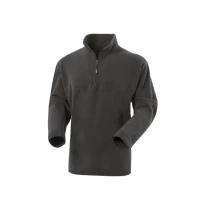 Liquidación total - Sudadera de trabajo de forro polar Media cremallera Rossini Dublino HH159 Talla L Color Gris Jaspeado Oscuro