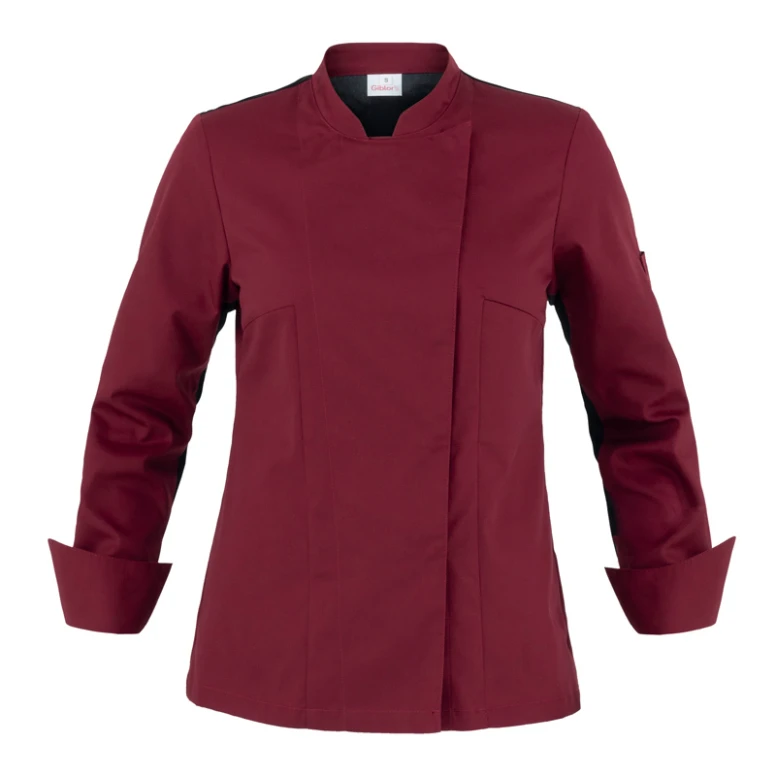Liquidación total - Chaqueta Mao de trabajo Cocinero Giblor's Agata Lady 23P08G341 Talla XS Color Verde Militar