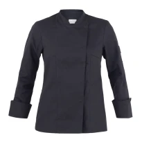 Liquidación total - Chaqueta Mao de trabajo Cocinero Giblor's Agata Lady 23P08G341 Talla XS Color Verde Militar