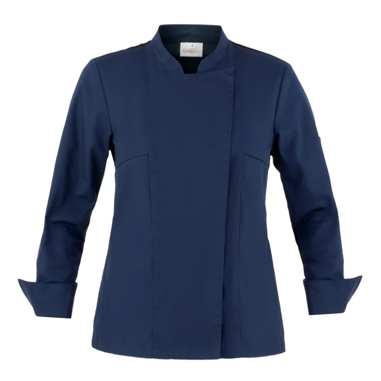 Liquidación total - Chaqueta Mao de trabajo Cocinero Giblor's Agata Lady 23P08G341 Talla XS Color Verde Militar