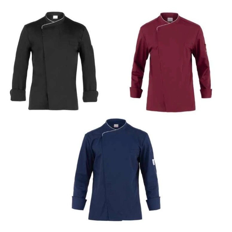 Liquidación total - Chaqueta de trabajo de Cocinero Giblor's Patrizio Q8G00190 Talla L Color Negro
