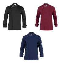 Liquidación total - Chaqueta de trabajo de Cocinero Giblor's Patrizio Q8G00190 Talla L Color Negro