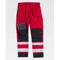 Pantalón de trabajo multibolsillos Stretch Alta Visibilidad C2913 - Workteam
