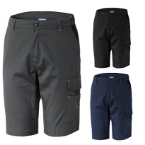 Liquidación total - Bermuda de trabajo Rossini Dakar A00767 Multibolsillos Stretch Talla 4XL Color Azul
