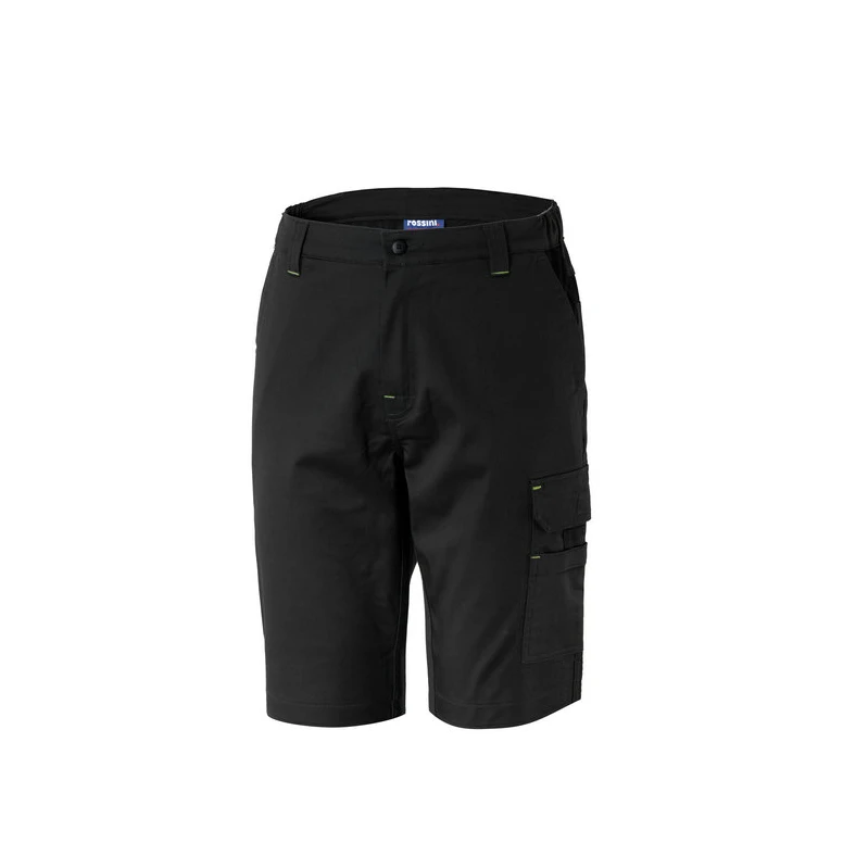 Liquidación total - Bermuda de trabajo Rossini Dakar A00767 Multibolsillos Stretch Talla 4XL Color Azul