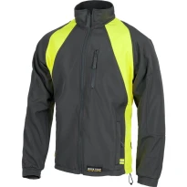 Liquidación total - Chaqueta Workshell combinada de alta visibilidad - Workteam color gris/amarillo Talla 2XL