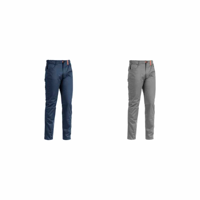 Liquidación total - Pantalón de trabajo Multibolsillos Stretch Sottozero Super Stretch Summer E0520 Talla 4XL Color Azul Marino