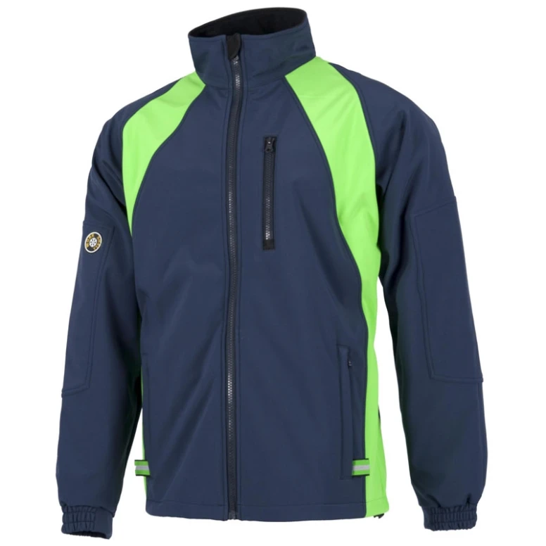 Liquidación total - Chaqueta Workshell combinada de alta visibilidad - Workteam color gris/amarillo Talla 2XL