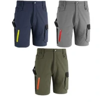 Liquidación total - Bermuda de trabajo Multibolsillos Stretch Sottozero Short S.S. SS400 Talla L Color Azul Marino Negro