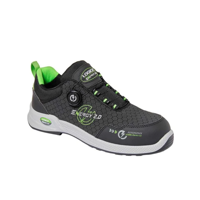 Liquidación total - Zapatos de seguridad Logica Cortina S3S FO SR ESD Bajos Número 44