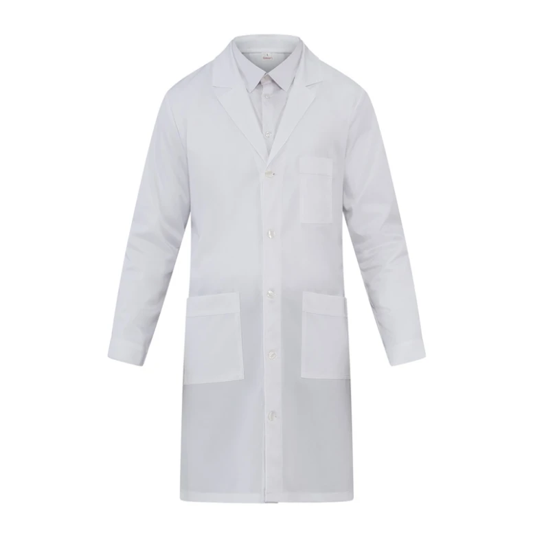 Liquidación total - Bata Giblor's Giacomo 25P03R443 Médico sanitario alimentario y limpieza Elástico Color Blanco Talla L