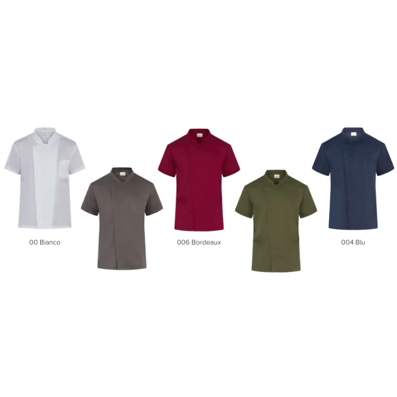 Liquidación total - Chaqueta Giblor's Hostelería Federico 25P08G393 Manga corta Talla L Color Bourdeaux