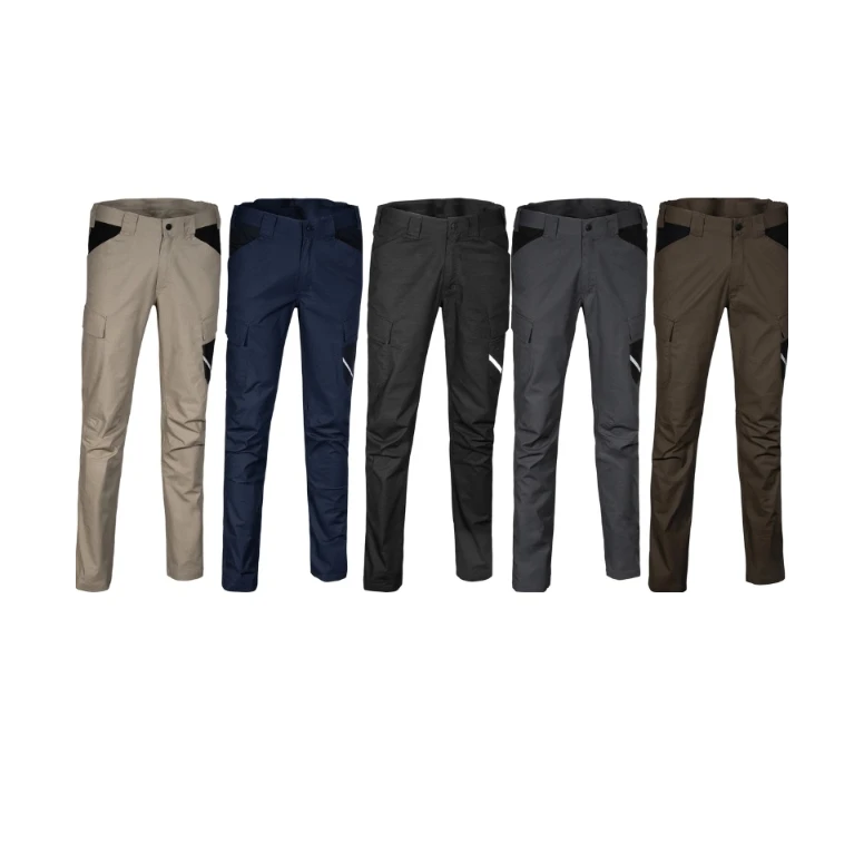 Liquidación total - Pantalón de trabajo Multibolsillos Stretch De invierno Cofra Ervedal V695-0 Talla 3XL Color Marino Negro