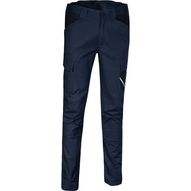 Liquidación total - Pantalón de trabajo Multibolsillos Stretch De invierno Cofra Ervedal V695-0 Talla 3XL Color Marino Negro