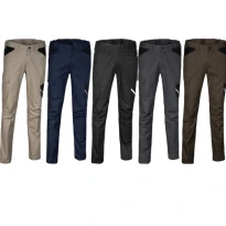 Liquidación total - Pantalón de trabajo Multibolsillos Stretch De invierno Cofra Ervedal V695-0 Talla 2XL Color Marino Negro