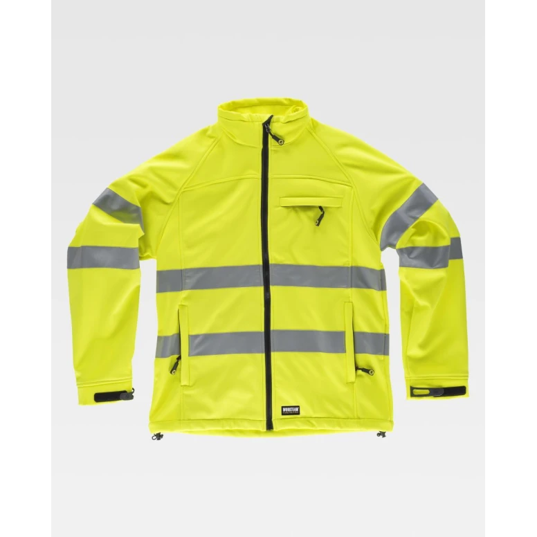 Chaqueta de trabajo Workshell Stretch Alta Visibilidad S9535 - Workteam