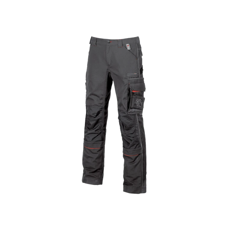 Liquidación total - Pantalón de trabajo Multibolsillos U-Power Drift IM010 Color Negro Carbón Número 62