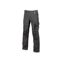 Liquidación total - Pantalón de trabajo Multibolsillos U-Power Drift IM010 Color Negro Carbón Número 62