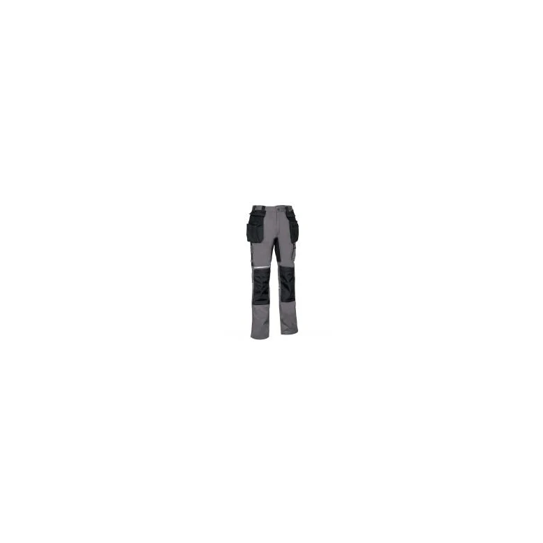 Liquidación total - Pantalón de trabajo Stretch Elásticos Multibolsillos Cofra Lemno V581-0-02 Número 60 color negro negro