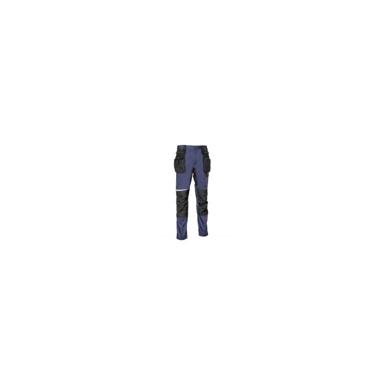 Liquidación total - Pantalón de trabajo Stretch Elásticos Multibolsillos Cofra Lemno V581-0-02 Número 60 color negro negro