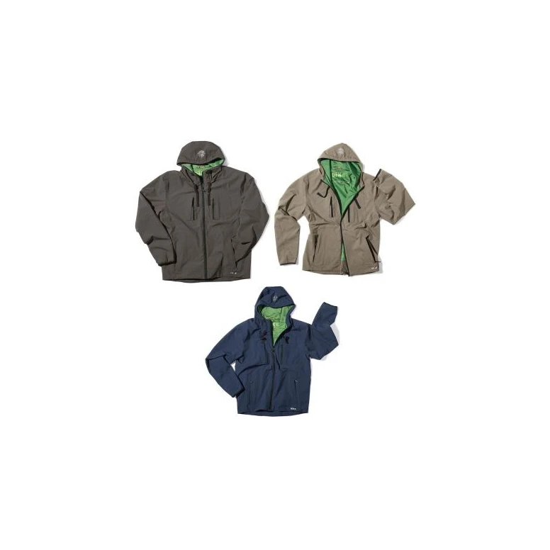 Liquidación total - Chaqueta de trabajo Multibolsillos Stretch Dike Goodwin 95226 Talla 3XL Color Azul Polvere