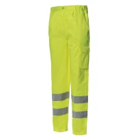 Liquidación total - Pantalón de trabajo Alta Visibilidad Multibolsillos Logica 830HV/G-L Talla 3XL Color Amarillo