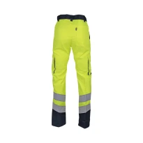 Liquidación total - Pantalón de trabajo LMA Protection 1563 sin metal multibolsillos Color Azul Marino Amarillo 2