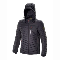 Liquidación total - Chaqueta de trabajo con cremallera completa Stretch Diadora Oslo 702.177267 Talla L Color Negro