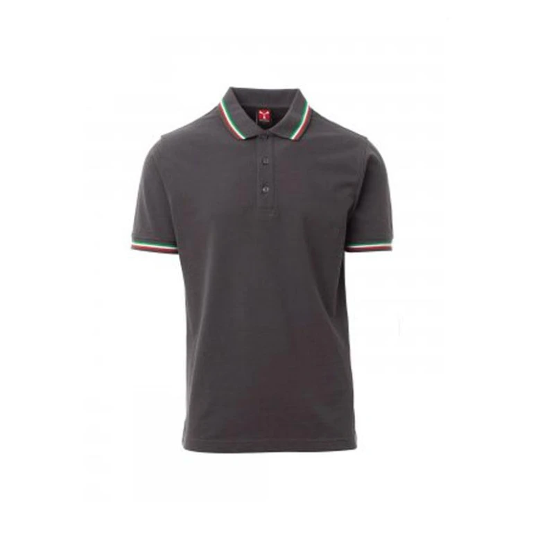 ITALIA polo unisex de manga corta con tricolor en contraste - Payper