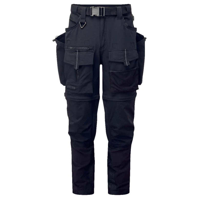 Liquidación total - Pantalón de Trabajo Alta Visibilidad Multibolsillos Stretch 3 en 1 Portwest BX321 Talla 40
