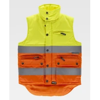 Chaleco de trabajo Acolchado Bicolor Alta Visibilidad S4036 - Workteam