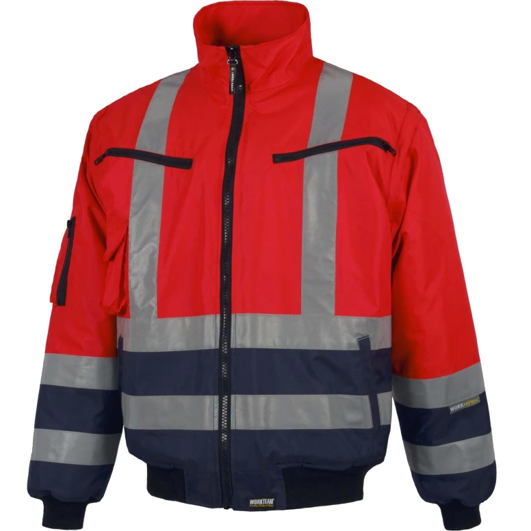 Cazadora Pilot alta visibilidad con mangas desmontables - Workteam C3737