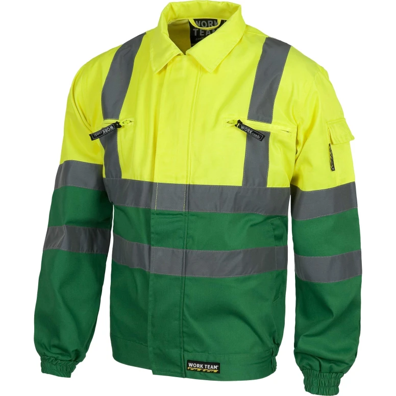Chaqueta de alta visibilidad de algodón y poliéster - Workteam C3311