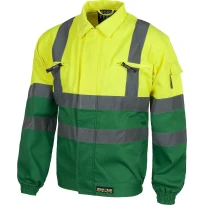 Chaqueta de alta visibilidad de algodón y poliéster - Workteam C3311