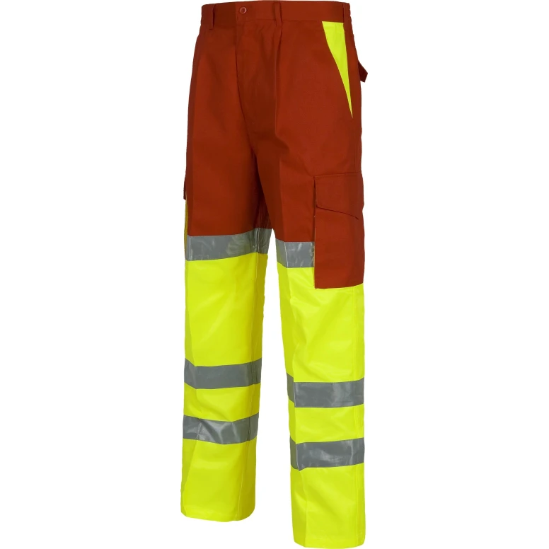 Pantalones de trabajo Alta Visibilidad reforzados - Workteam C3314