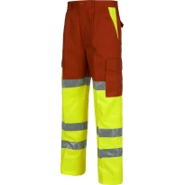 Pantalones de trabajo Alta Visibilidad reforzados - Workteam C3314