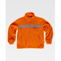 Sudadera de trabajo de forro polar con cremallera Alta Visibilidad C4040 - Workteam