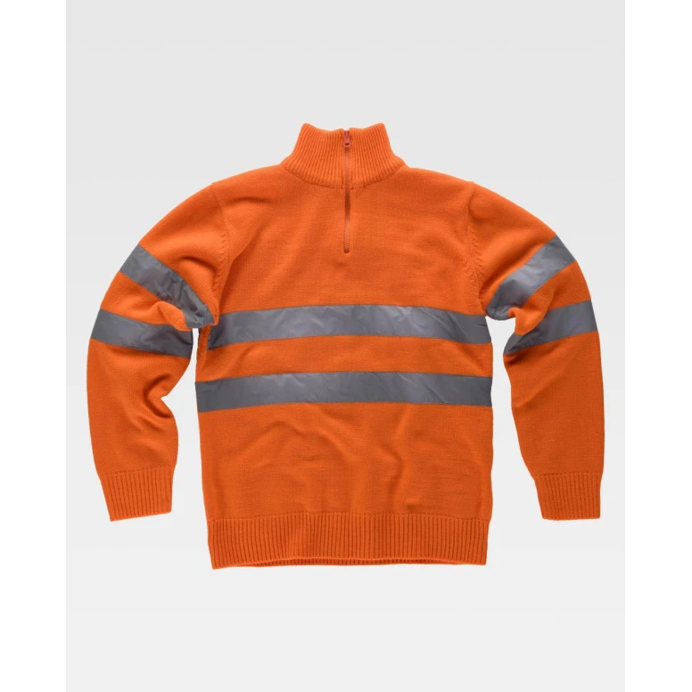 Maillot de trabajo con media cremallera Alta Visibilidad C5508 - Workteam