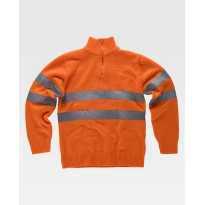 Maillot de trabajo con media cremallera Alta Visibilidad C5508 - Workteam