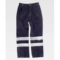 Pantalón de trabajo de terciopelo a rayas S7016 - Workteam
