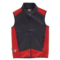 Liquidación total - Chaleco Workshell sportivo de cuello alto e cremallera de nylon - Workteam Talla L color gris negro