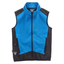 Liquidación total - Chaleco Workshell sportivo de cuello alto e cremallera de nylon - Workteam Talla L color gris negro